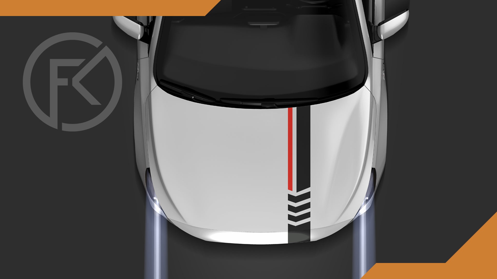 Motorhaube Rennstreifen Styling Dekor Auto Fahrzeugstreifen