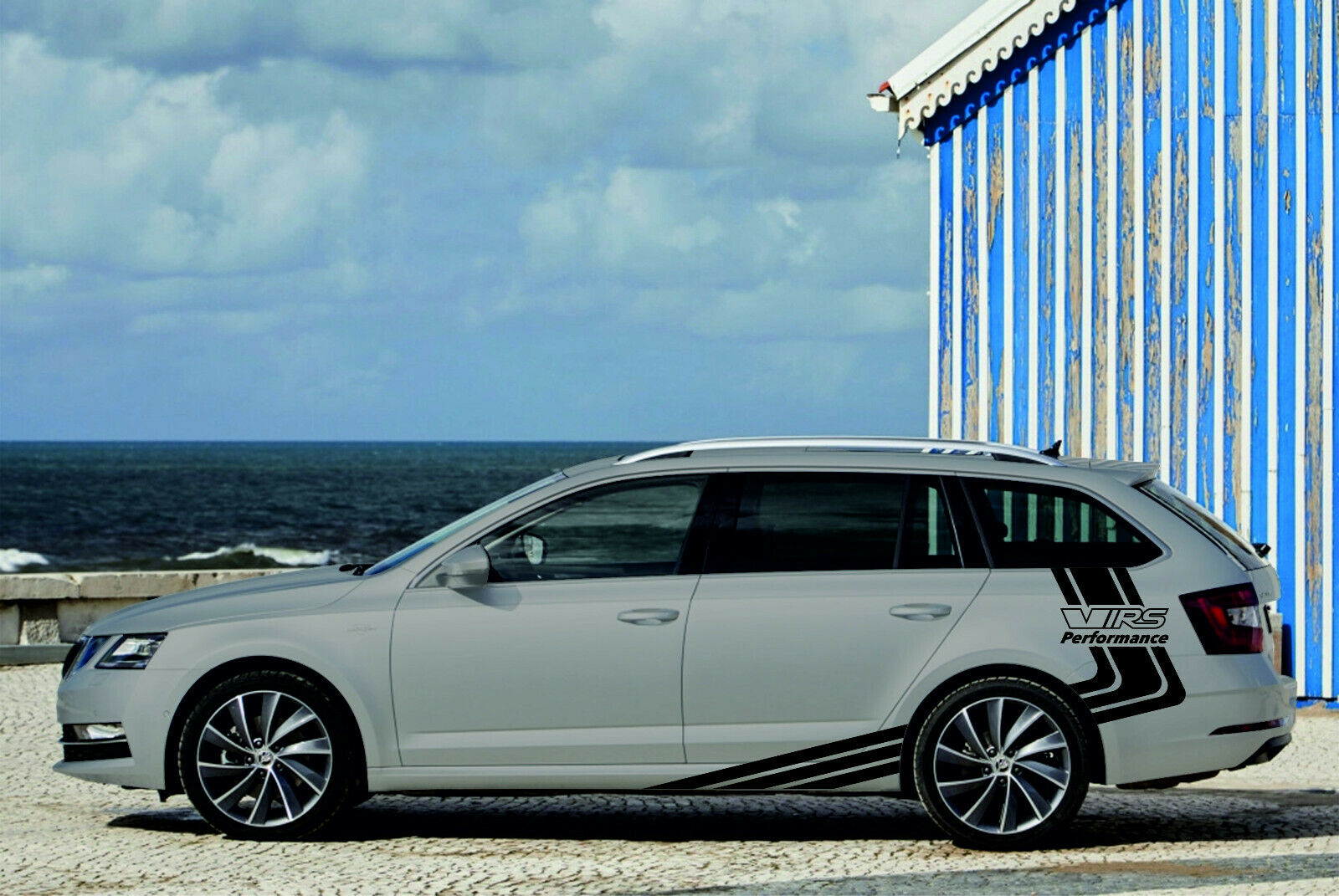 Seitenstreifen Set für Octavia Kombi RS 5E Styling