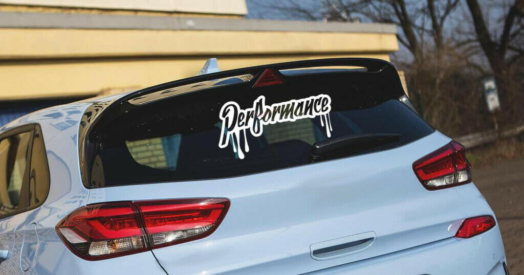 Performance Aufkleber AutoSticker Klecks Design Tuning