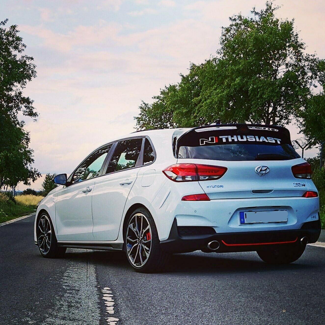 N Thusiast i30N 95x9cm Scheibe Aufkleber Sticker Tuning 109db