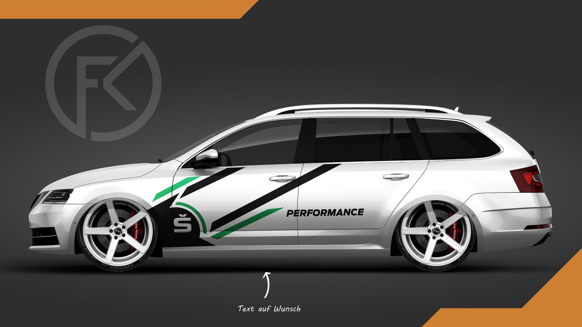 Auto Style Seiten Dekor Performamce Set Streifen