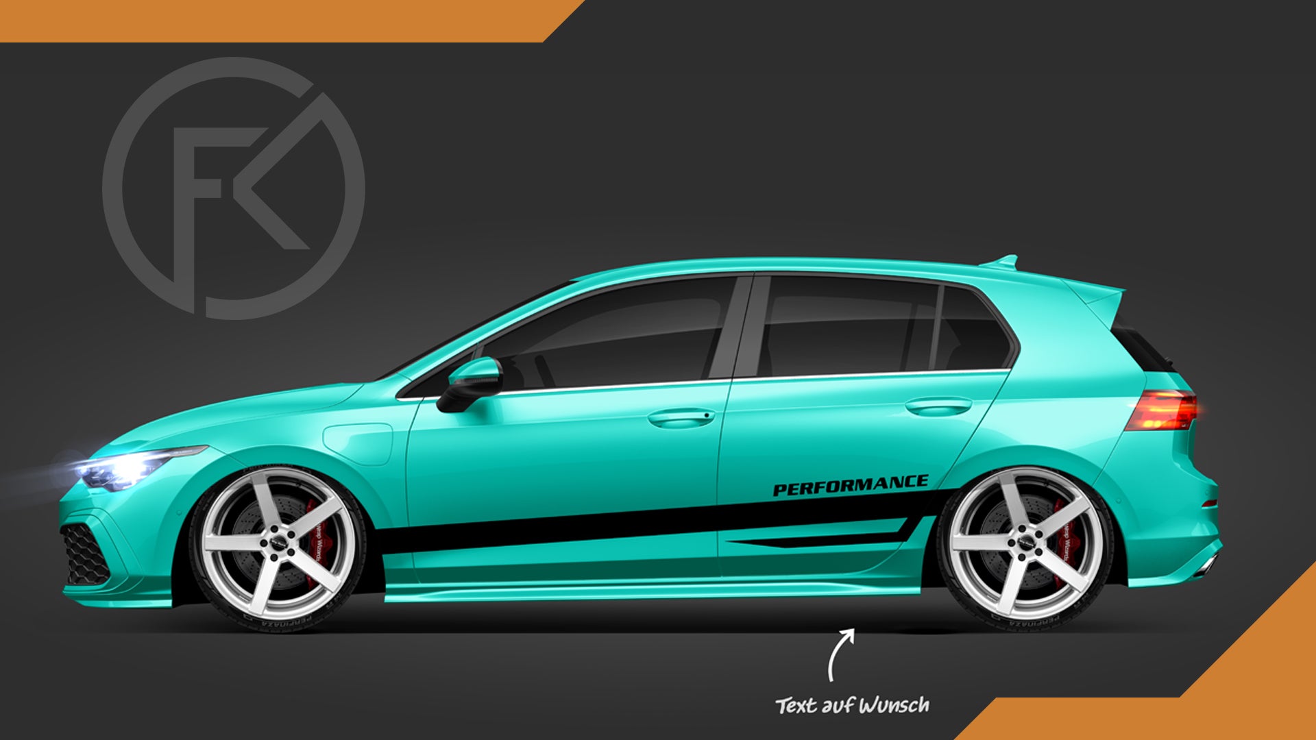 Performance Dekor Seitenstreifen Aufkleber Set Auto Folie Styling jdm