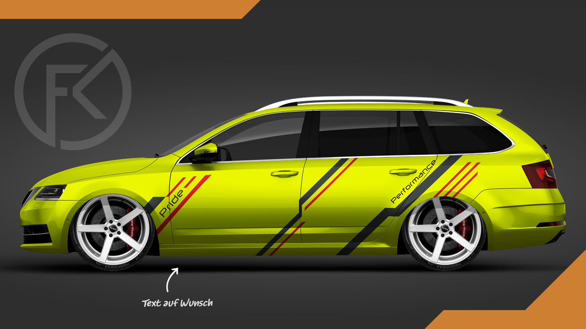 Art Performance Seitenstreifen Aufkleber Set Kombi Universal Limo Sticker jdm