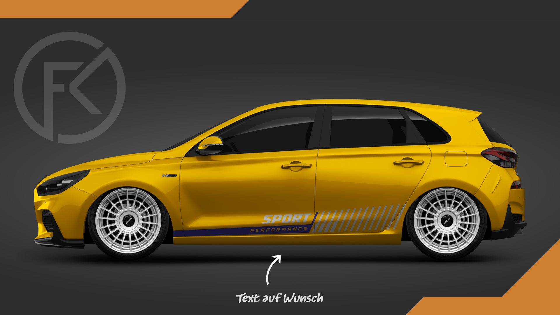 Auto Seitenstreifen Sport Aufkleber Performance Universal Stripe Sticker jdm