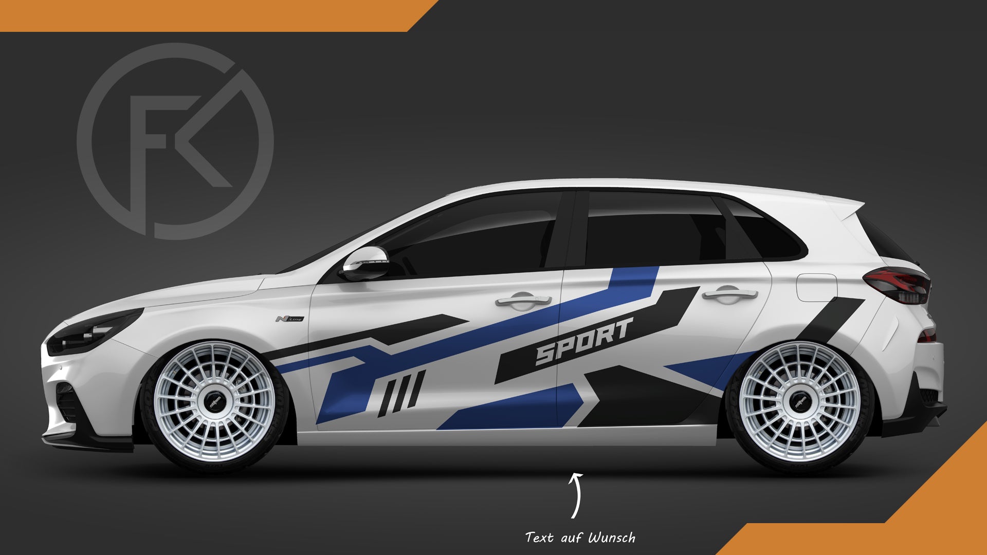 Sport Wrapping Folien Dekor Set Car Styling Performance #016