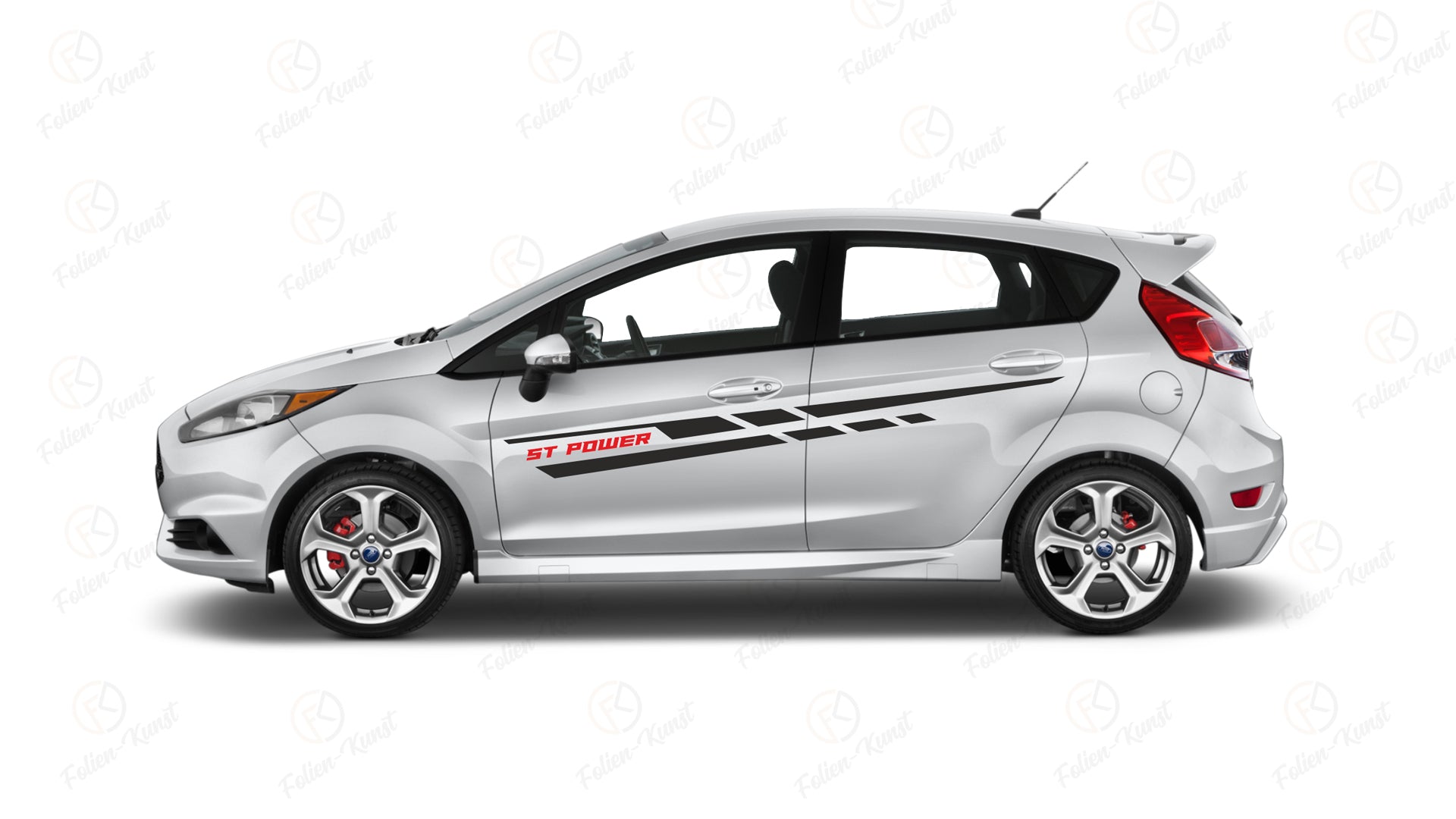 ST Power Seitenstreifen Dekor Stripe Aufkleber Styling passend für Fiesta ST JDM