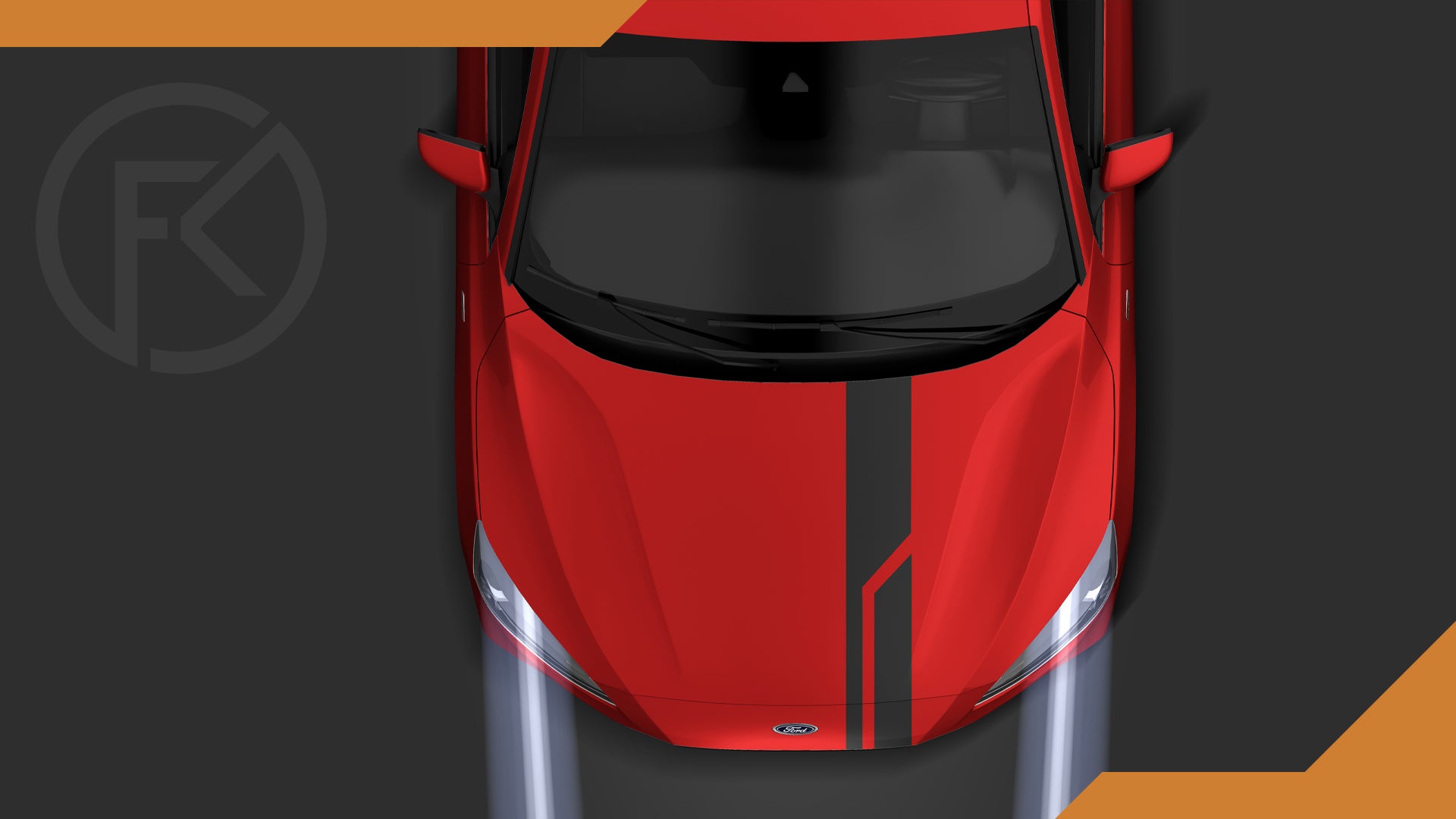 Sportwagen-aufkleberstreifen, auto-tuning-aufkleber,  geschwindigkeits-rennstreifen, rote markierungen für den transport, p3