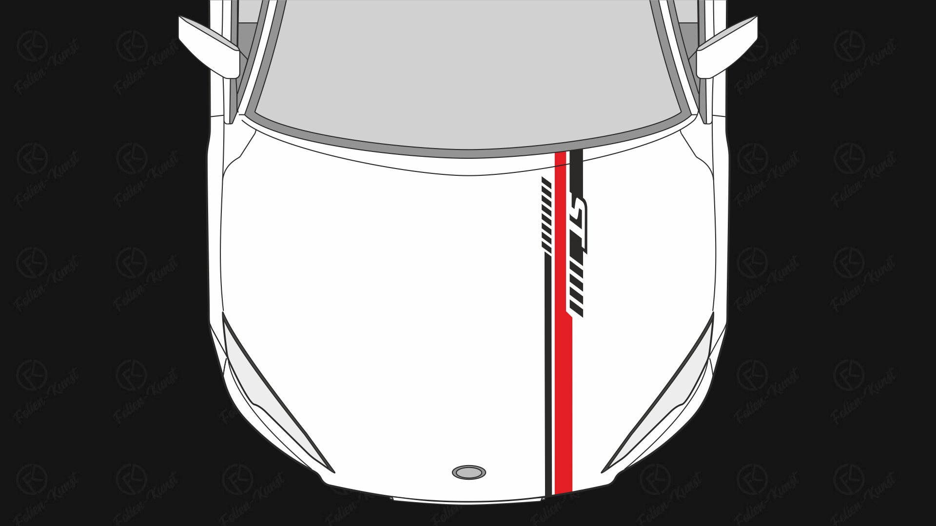 ST Performance Rennstreifen passend für Focus Fiesta tuning jdm styling