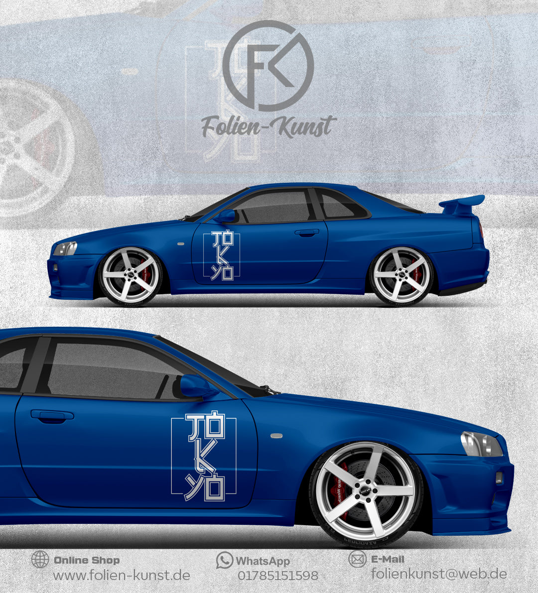 Tokyo Aufkleber Design Sticker Fahrzeug Tuning #267