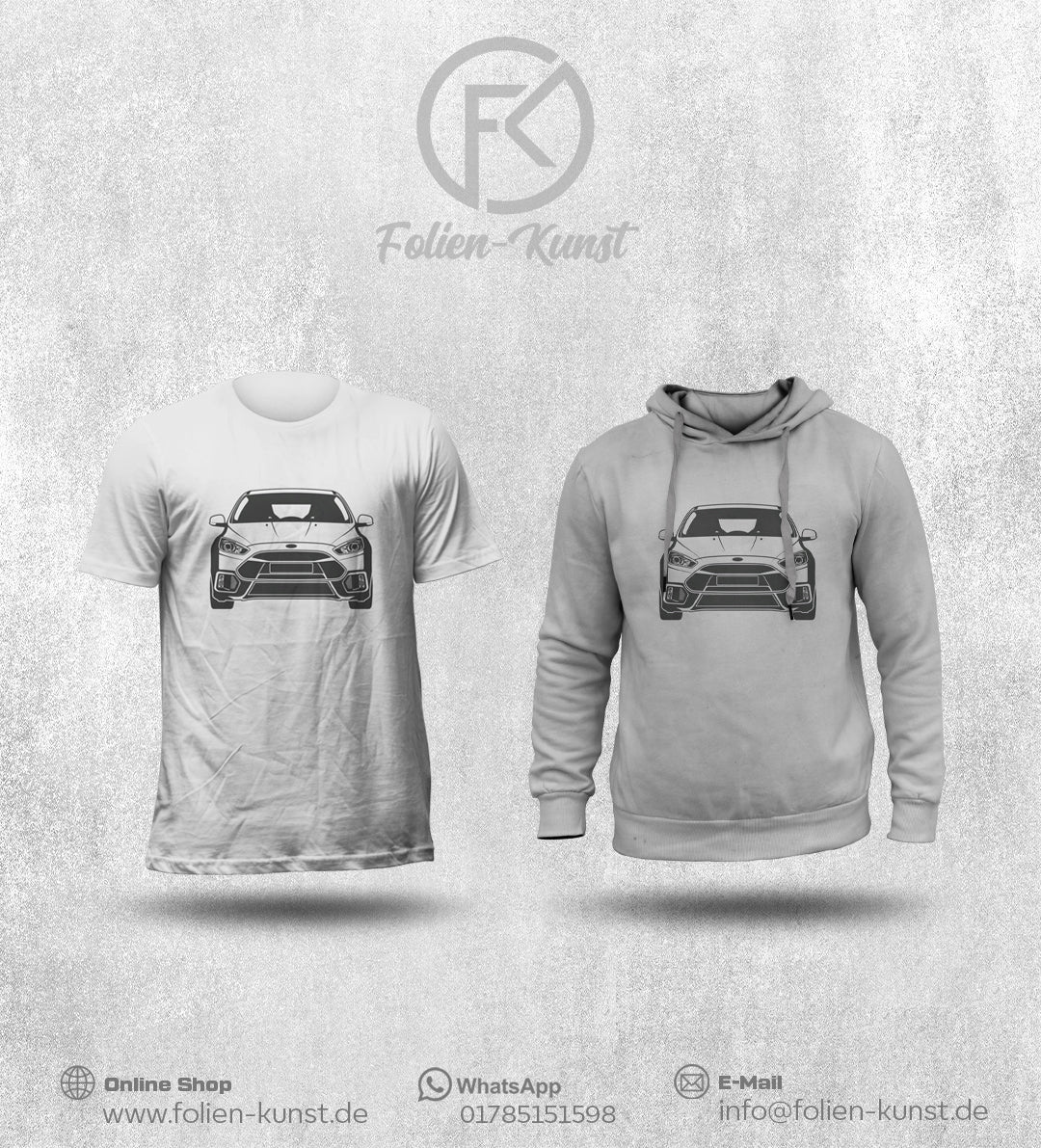 Focus RS Front und Heckansicht Kleidung Premium T-Shirt / Hoodie