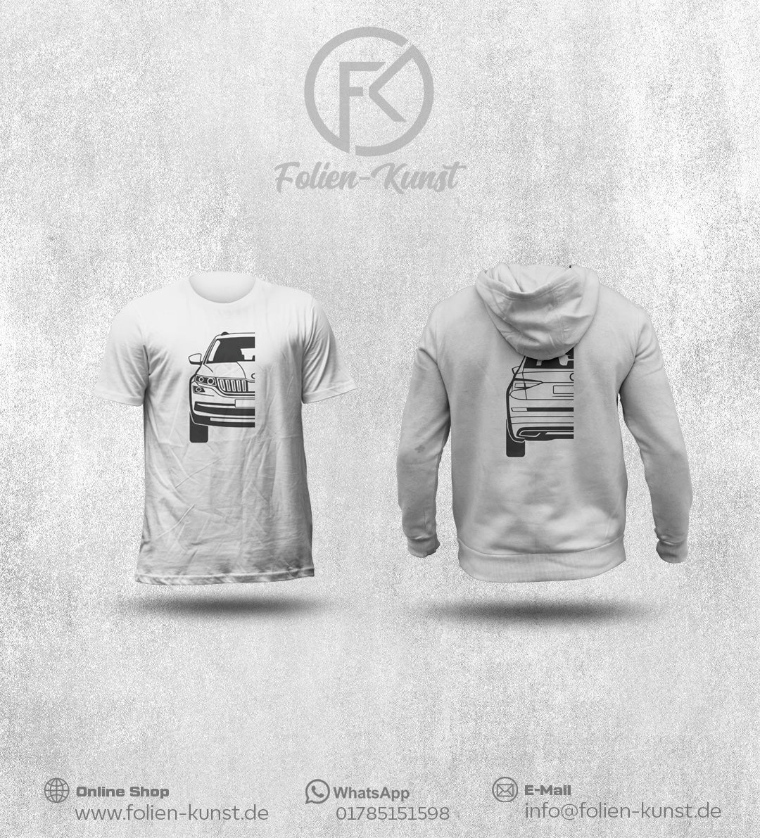 Kodiaq Front und Heckansicht Kleidung Premium T-Shirt / Hoodie