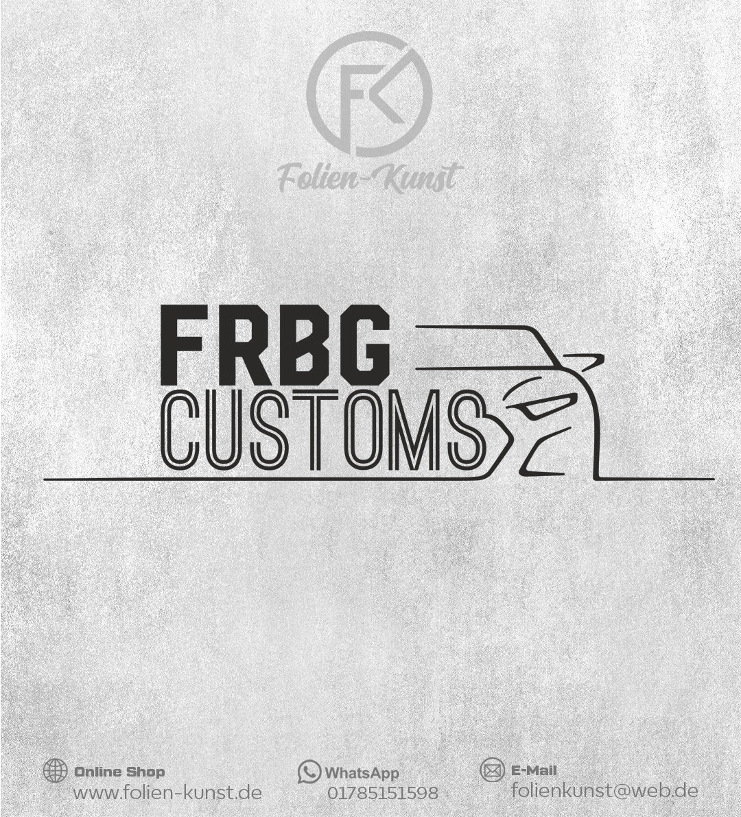 FBRG Customs Logo Aufkleber Sticker Lang