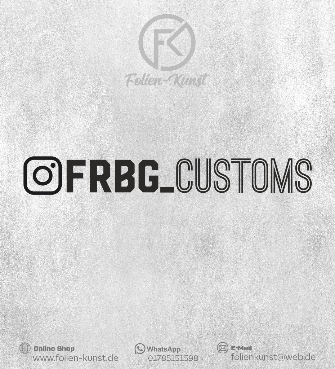 FBRG Customs Instagram Aufkleber Sticker
