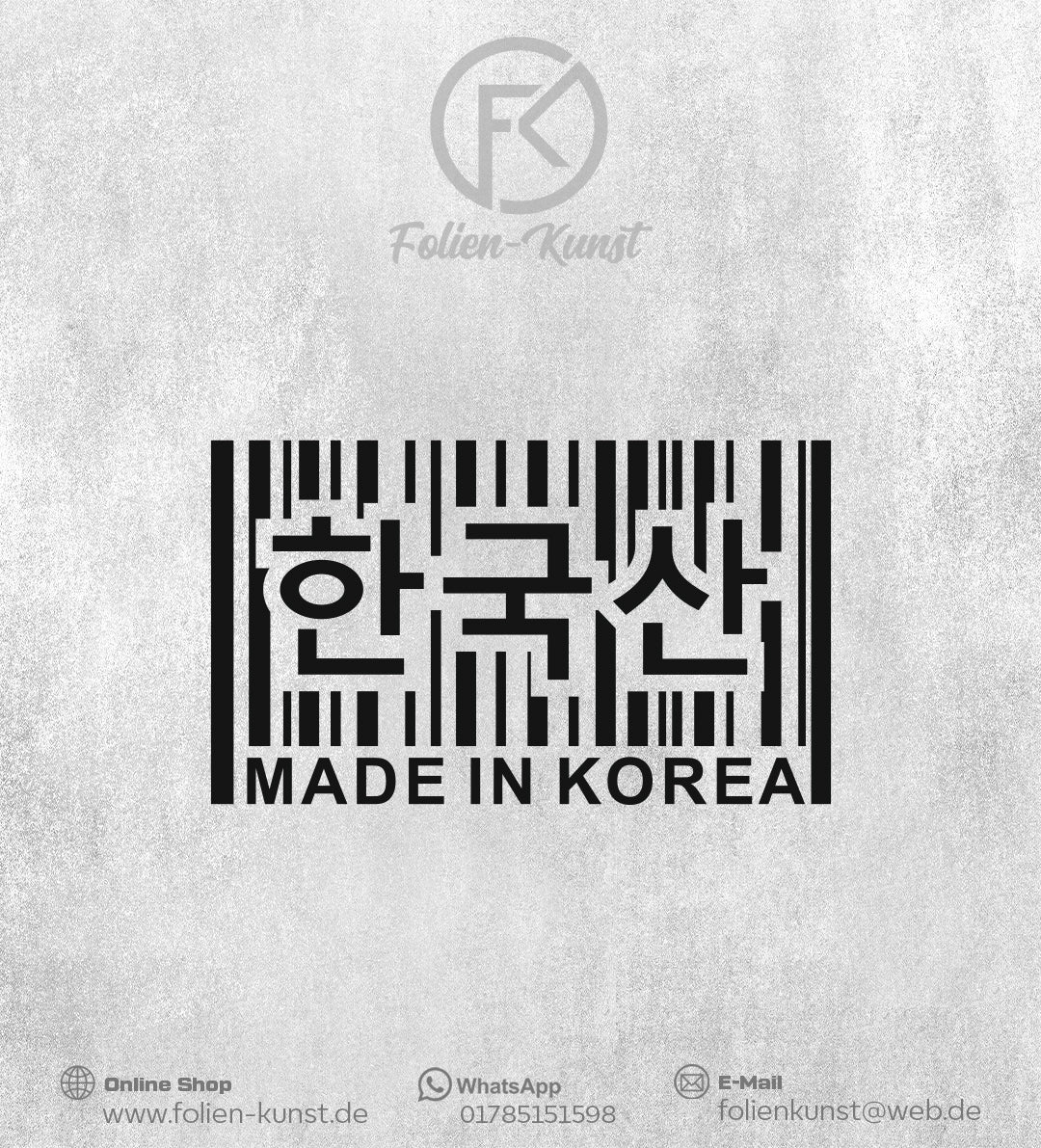 Made in Korea Aufkleber Tuning Sticker jdm styling