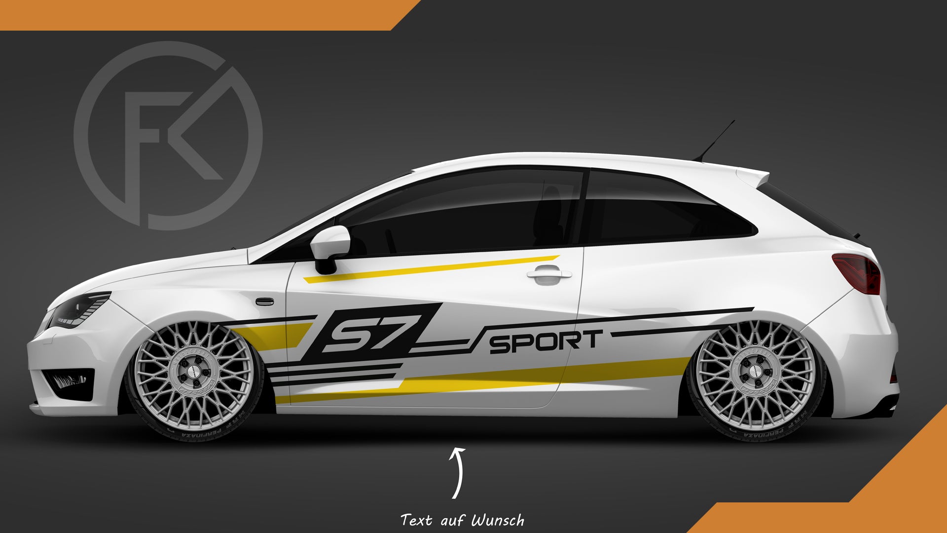 S7 Sport Auto Wrapping Design Fahrzeug Styling
