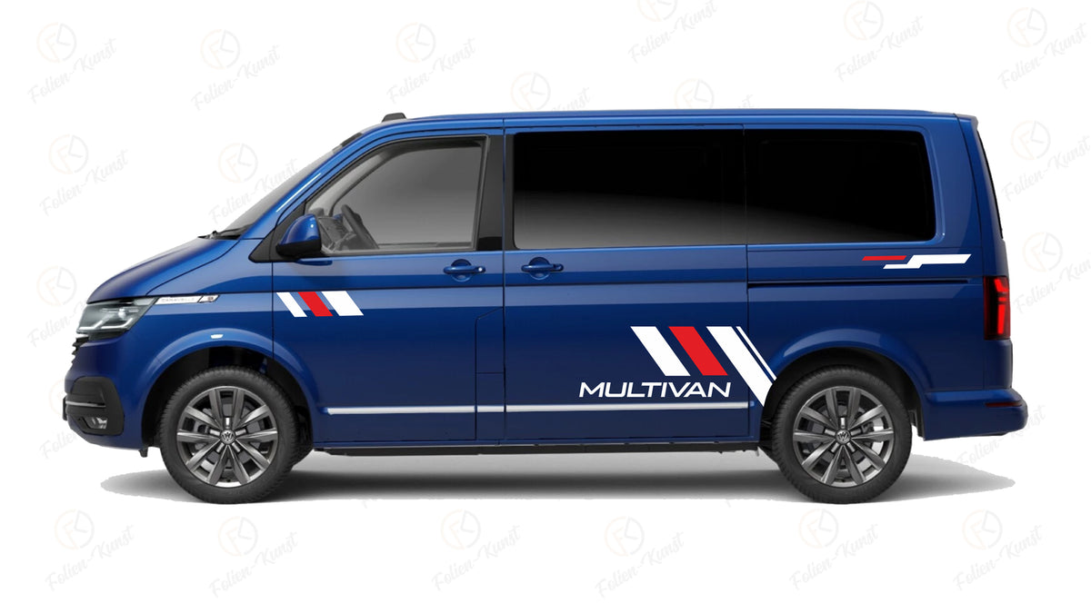 Dekor Aufkleber Set passend für T5 T6 T4 Multivan Streifen