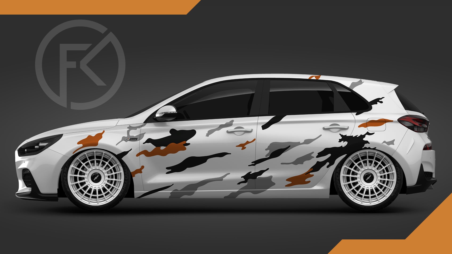 Camouflage V1 Art Styling Auto Wrapping Folien Car Dekor Set