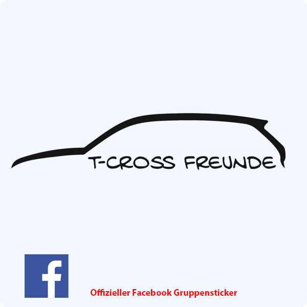 VW T-Cross Freunde Gruppensticker