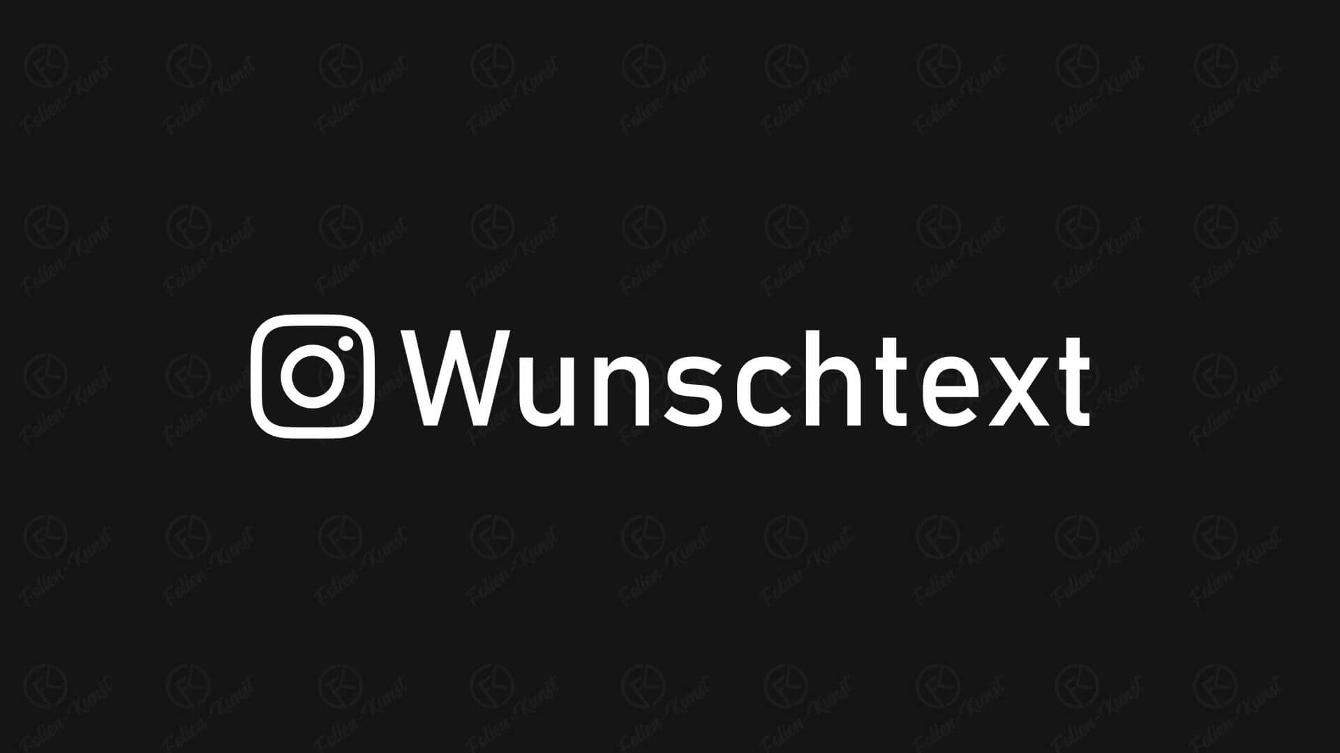 Instagram Aufkleber mit Wunschtext Sticker Styling