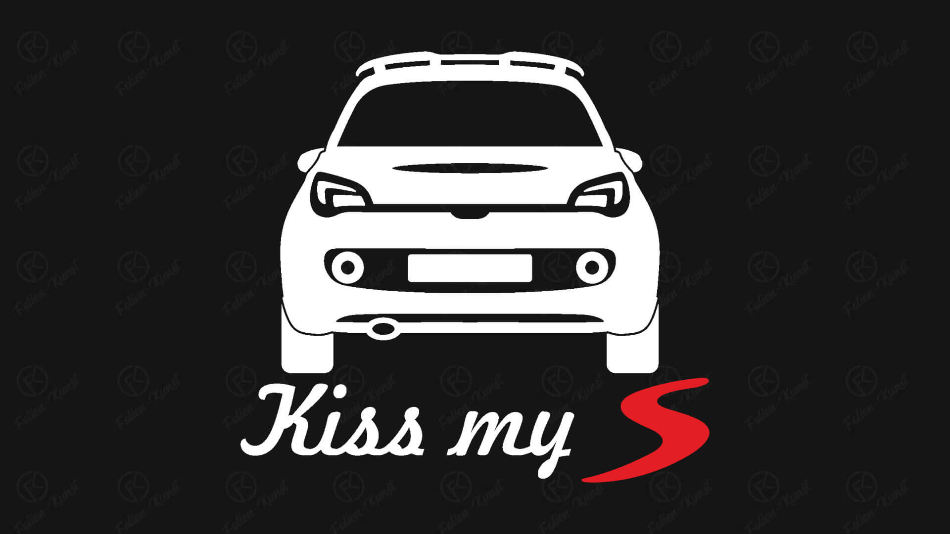 Kiss My Adam S Heck Aufkleber Opel Adam Silhouette Sticker