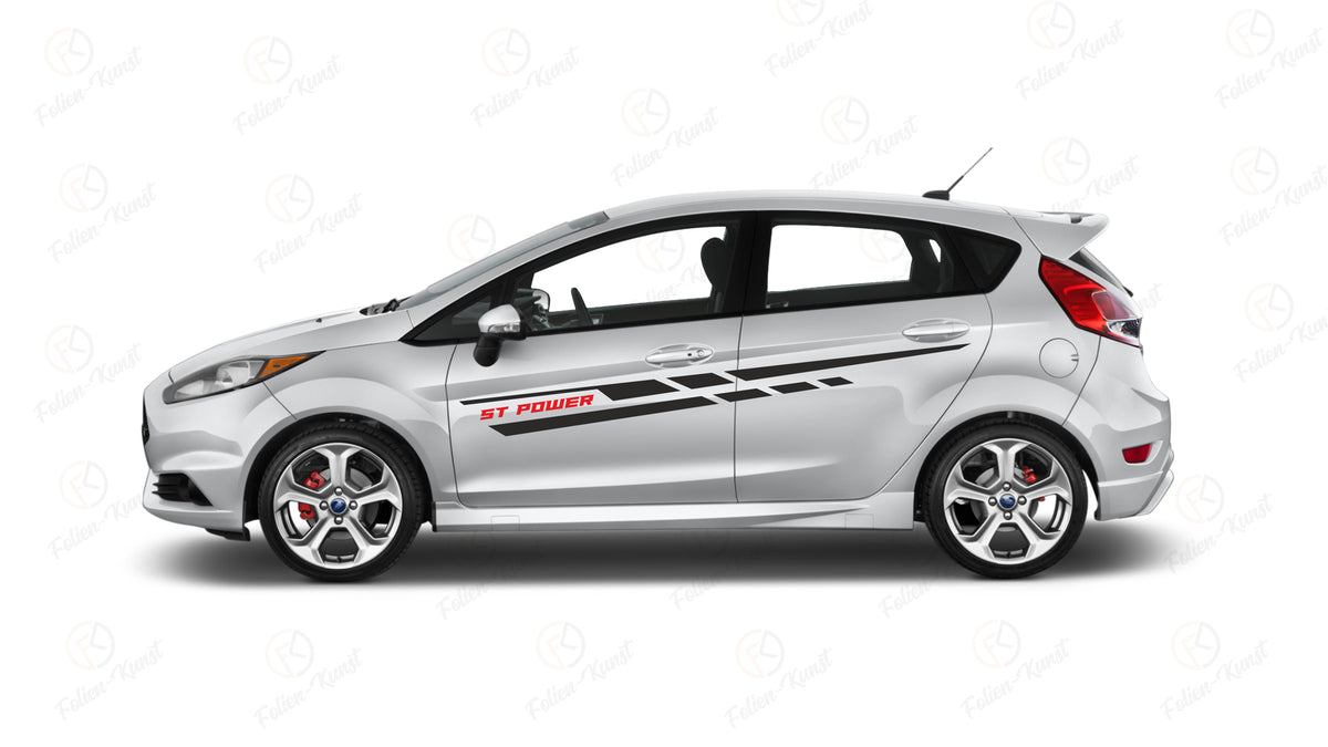 Passend: Ford Fiesta MK7 ST / ZS Seitenstreifen / Aufkleber